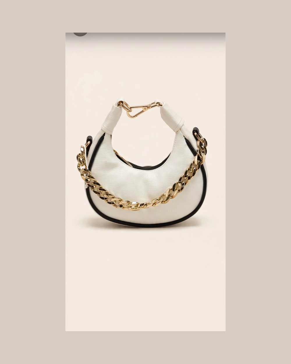 Miravelle Half Moon Chained Shoulder Bag